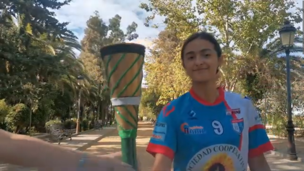 La antorcha olímpica recorre los pueblos de la Campiña Sur